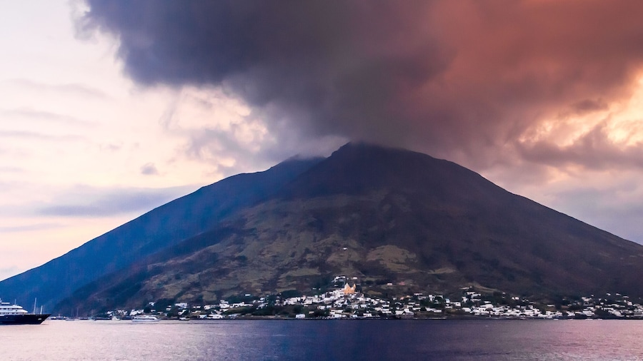 Volcano Stromboli Archipelago Eolie Sicily Italy