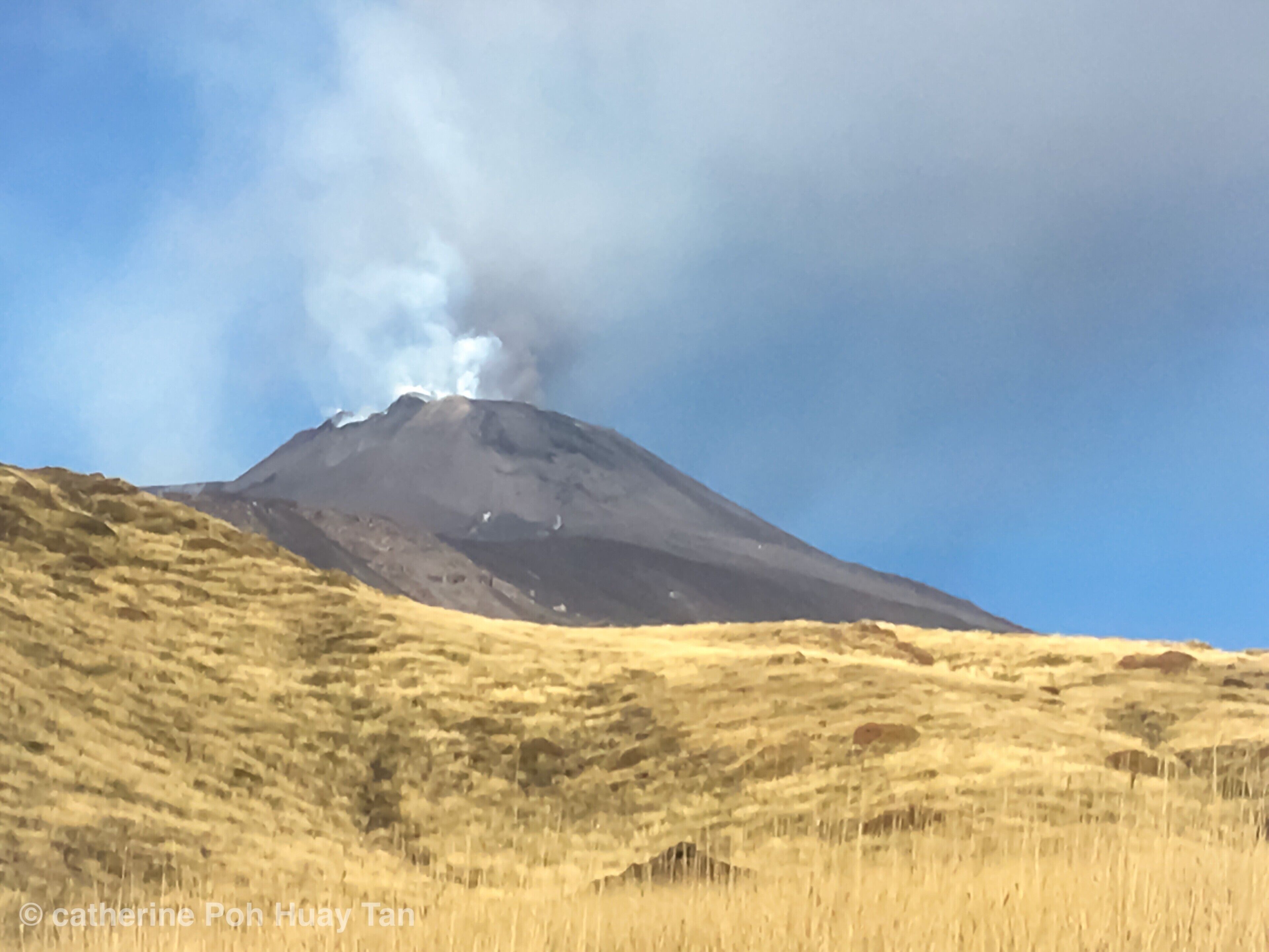 Mount Etna-hiking all the way up to Mount Etna but due to the weather changed we have to make same way back down #red #travel #adventure #hiking #nationalpark #travel #culture #localsecrets #nature #mountain