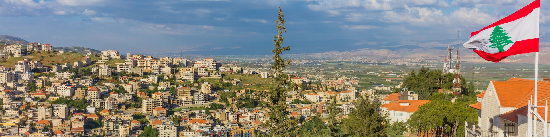 Zahle skyline cityscape Beeka Lebanon