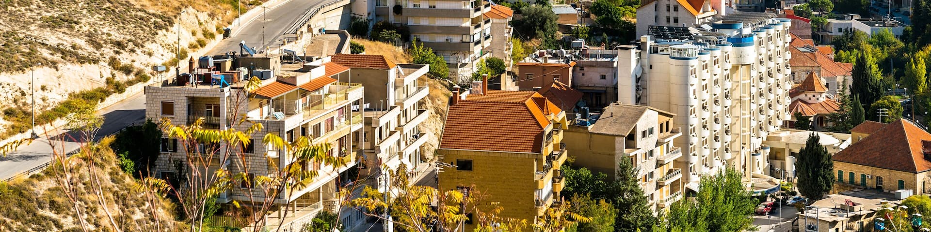 View of Zahle, the capital of Beqaa Governorate of Lebanon
