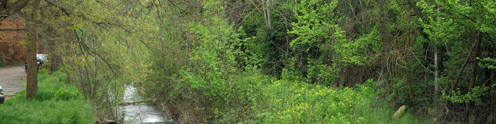 River Jerga in Castrillo de los Polvazares (Astorga, Province of León, Spain).