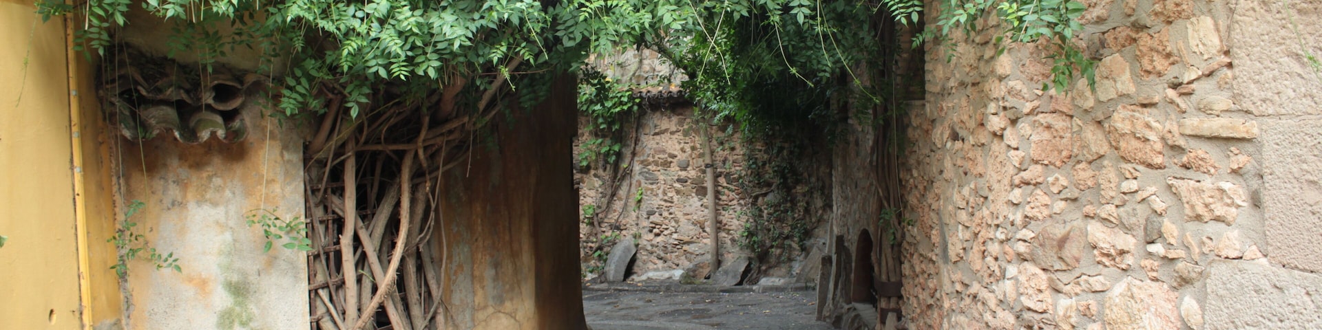 Antique houses in Esplugues de LLobregat, Barcelona, Catalonia, Spain