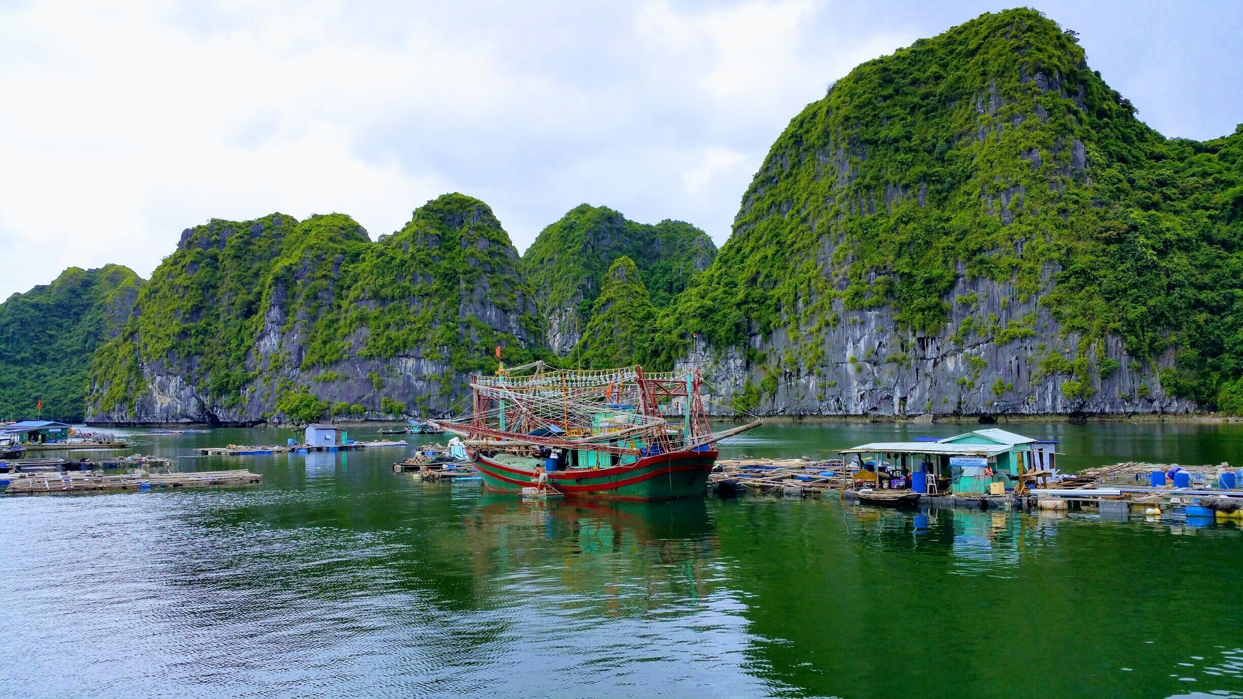 Halong Bay, Vietnam. 

Imagine life on the floating fishing village's of Halong Bay.  #packsandaplan 