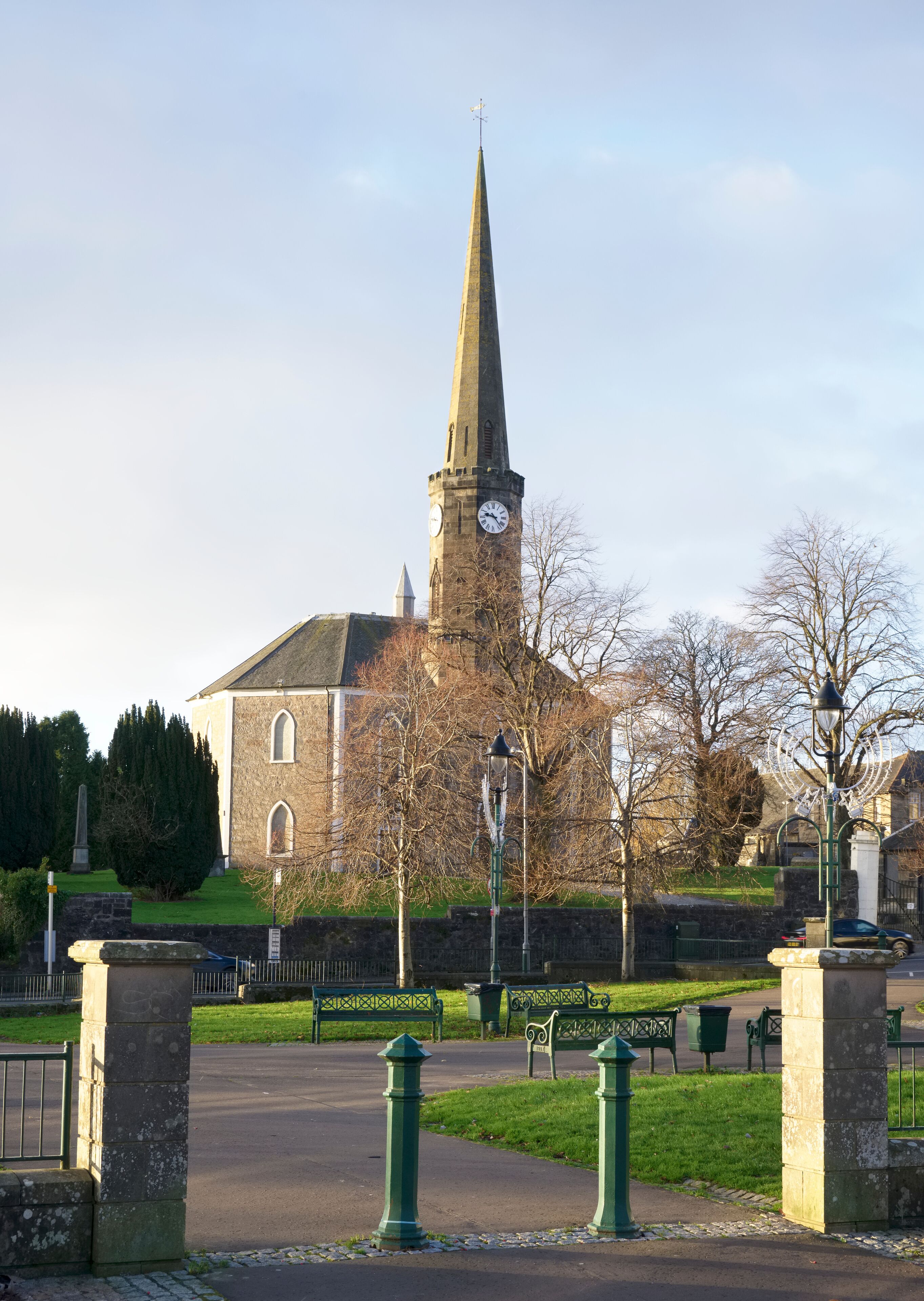 Johnstone high parish church in Renfrewshire town Scotland