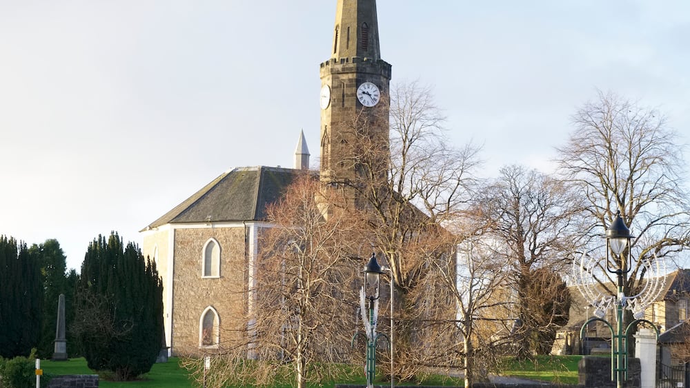 Johnstone high parish church in Renfrewshire town Scotland
