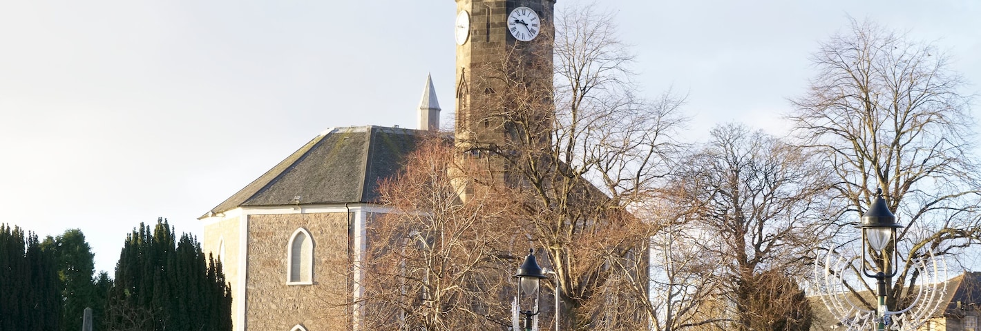 Johnstone high parish church in Renfrewshire town Scotland