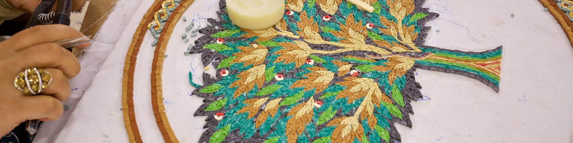 Madaba featuring art