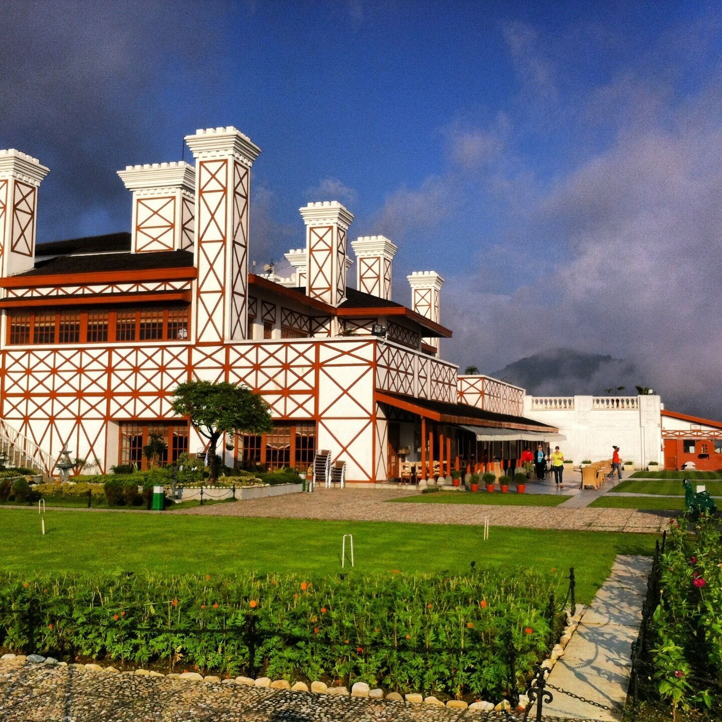 Castle in the clouds. Very cool property. The views from up here are amazing. 