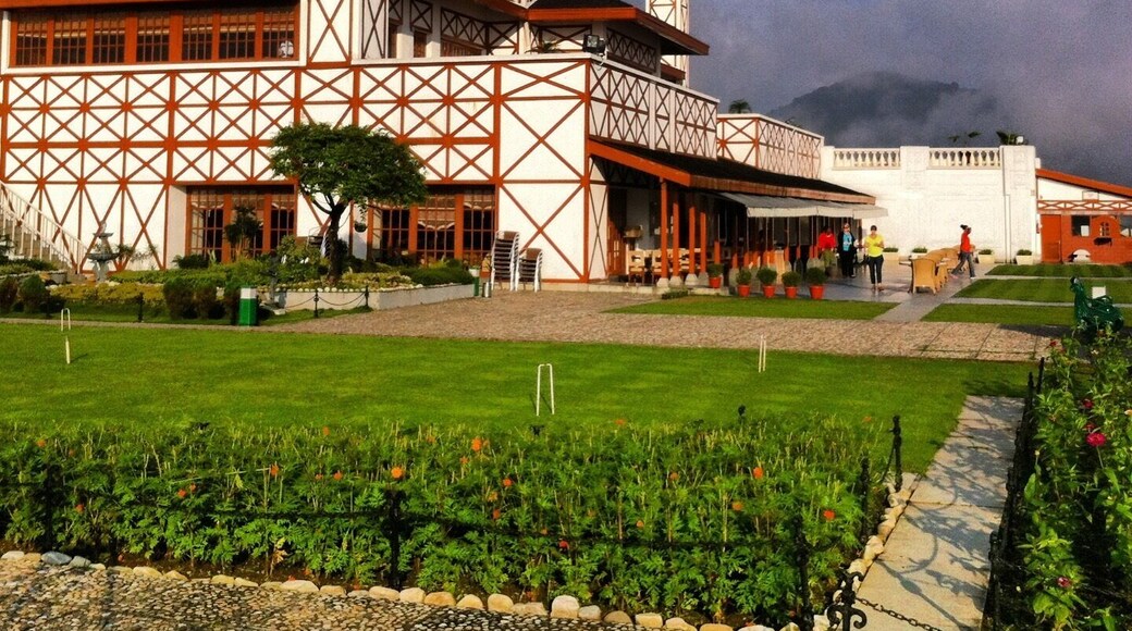 Castle in the clouds. Very cool property. The views from up here are amazing.