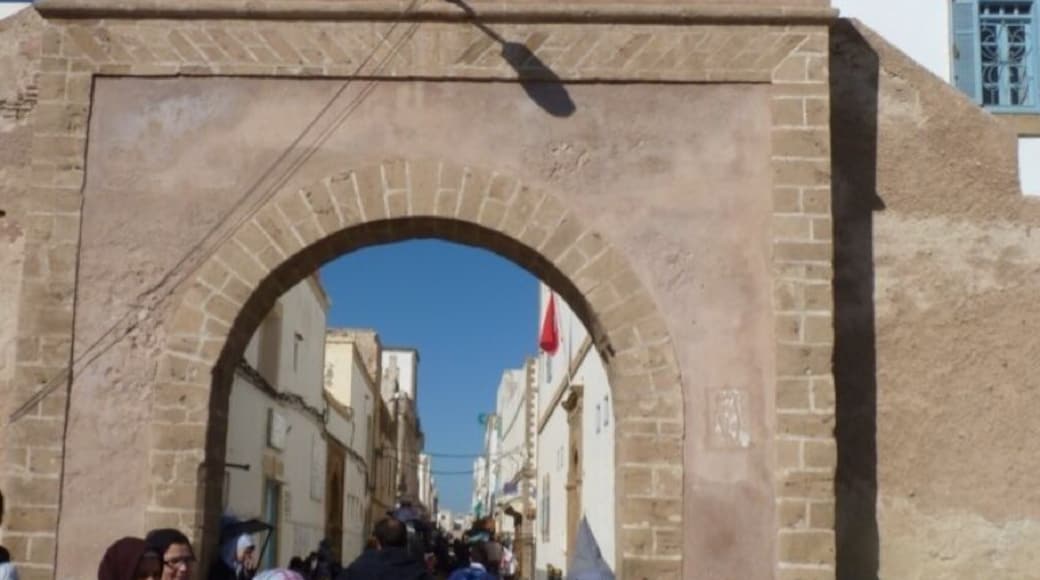 One of the entrance to the busy market