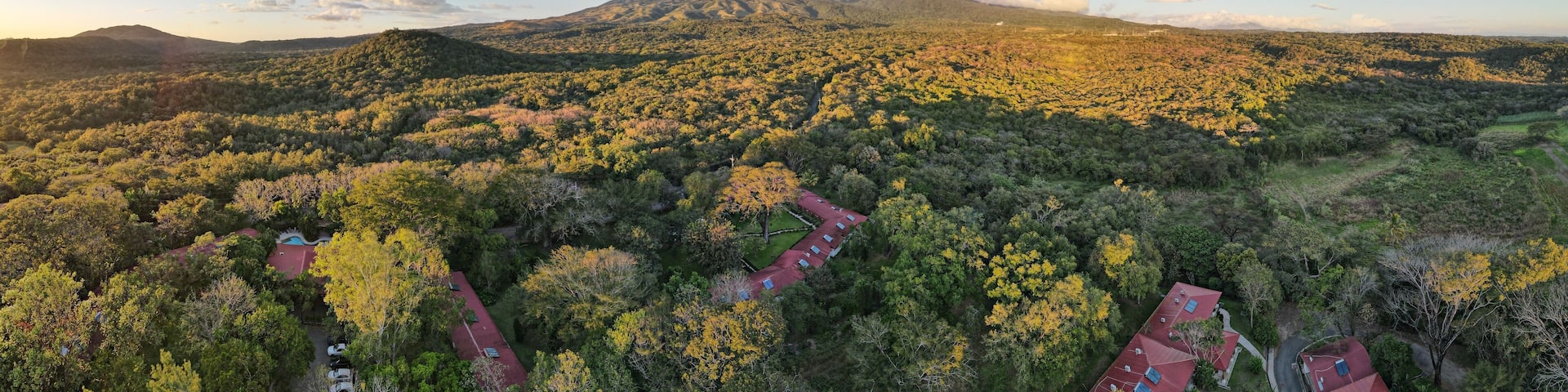 Aerial View of the Rincon de La Vieja Volcano in Costa Rica