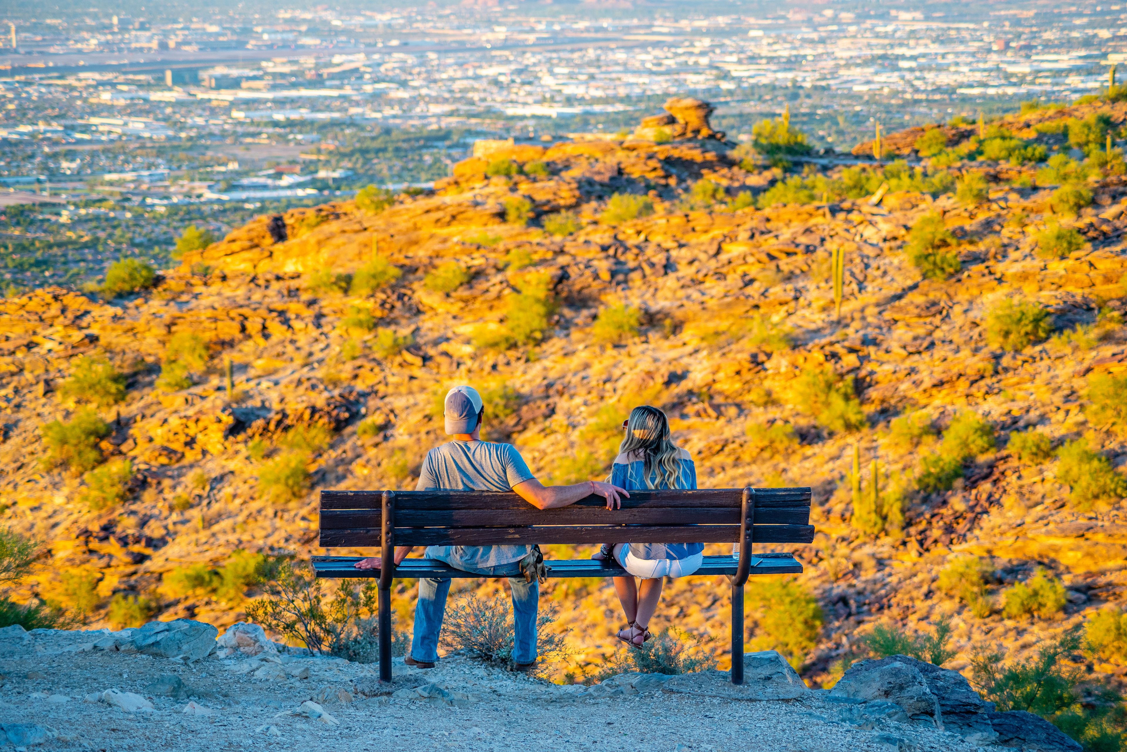 Young Couple Watches Sunset