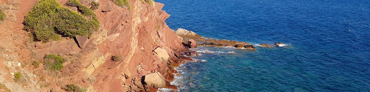 Cliffs in Sanary, French Riviera