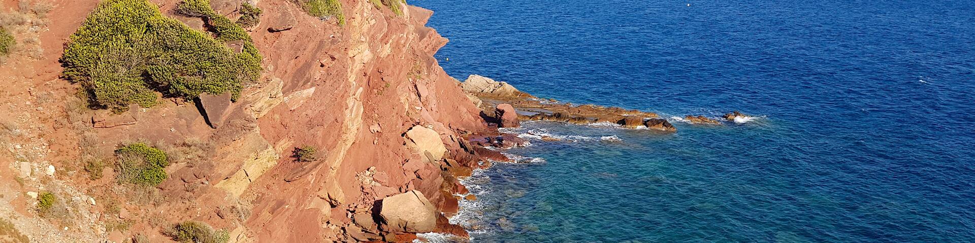Cliffs in Sanary, French Riviera