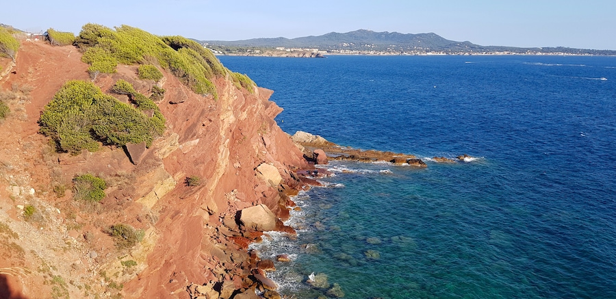 Cliffs in Sanary, French Riviera
