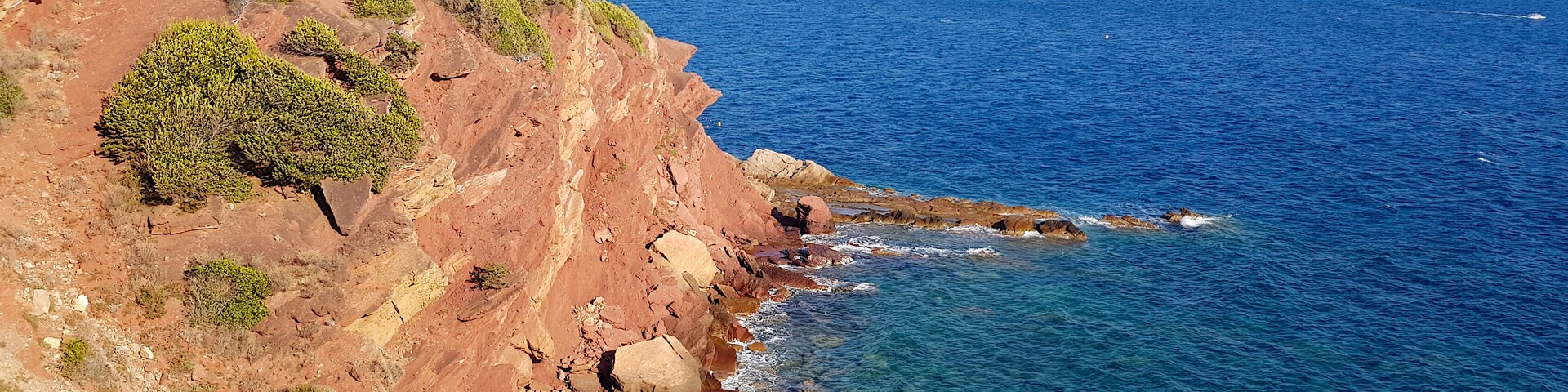 Cliffs in Sanary, French Riviera