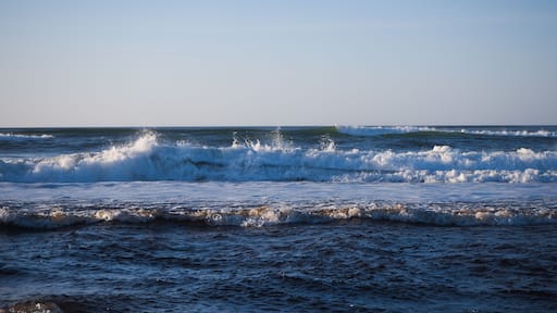 Vue sur les vagues, à la plage de Moliets-et-Maa