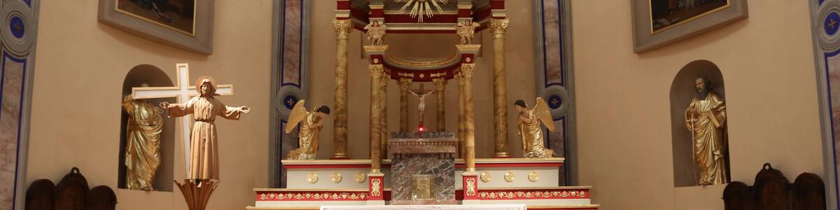 Choeur. Eglise Saint-Jean-Baptiste. Taninges. / Choir. St. John the Baptist Church. Taninges.