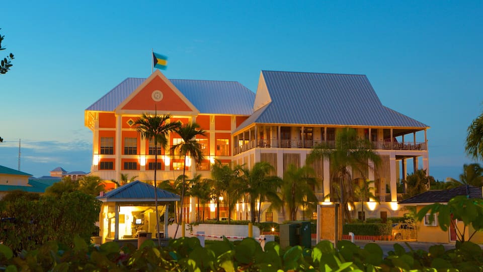 Freeport featuring heritage elements and night scenes