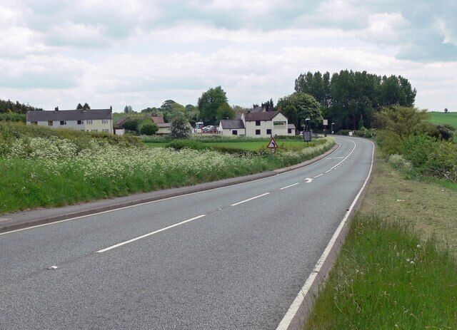 Ashby Road at Annwell Place This road also marks the county border of Leicestershire and Derbyshire.