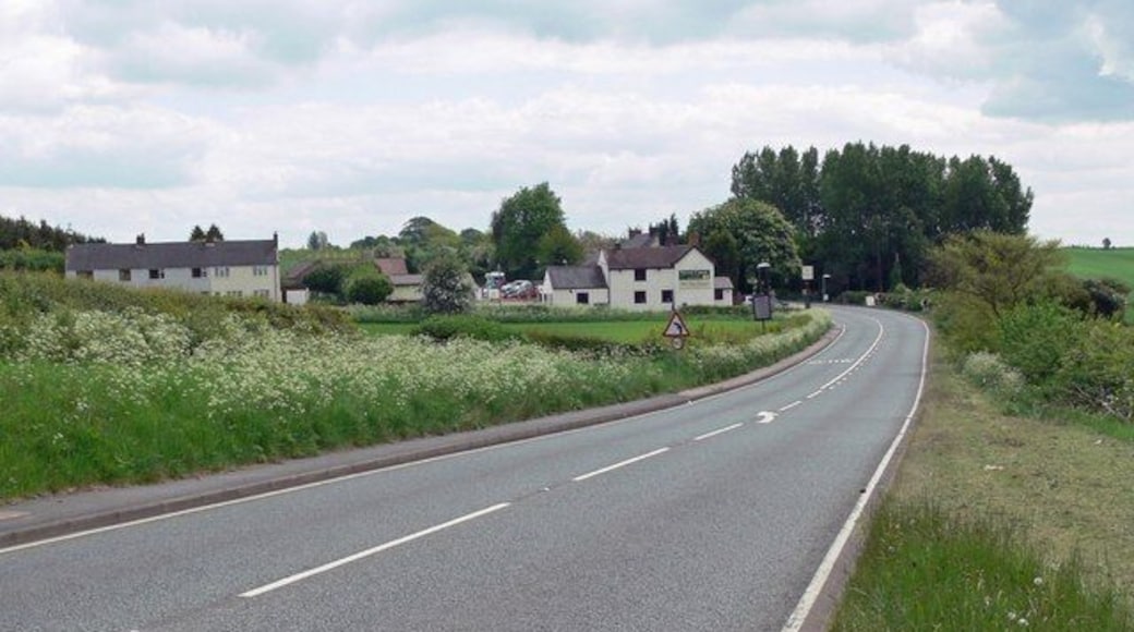 Ashby Road at Annwell Place This road also marks the county border of Leicestershire and Derbyshire.