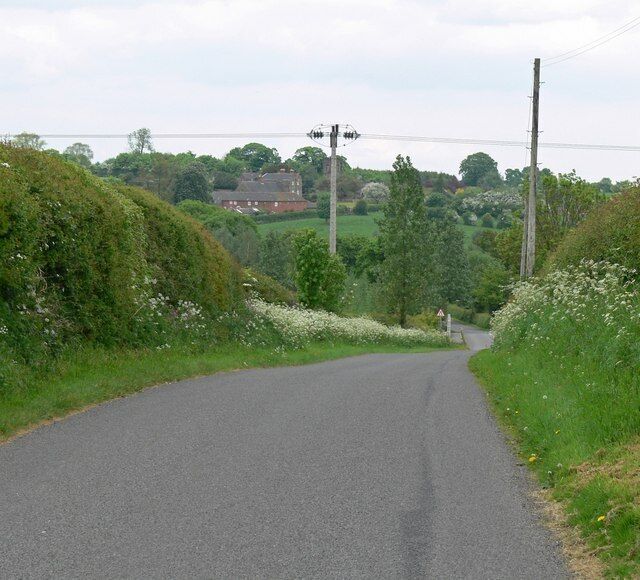 Annwell Lane towards Smisby, south Derbyshire