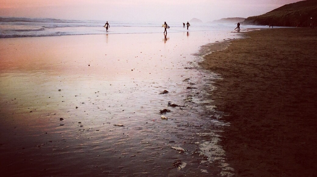 surfers returning home
perranporth, cornwall
april 2016