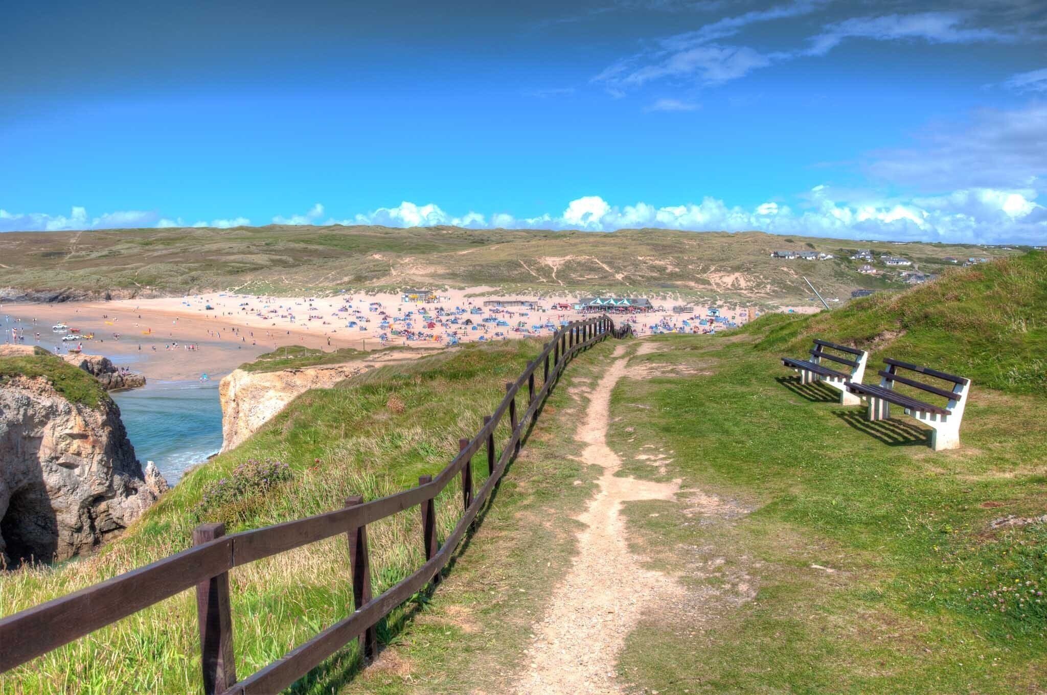 The very best of fine sand beaches and scenic views. Lots of rock formations and great walks. 