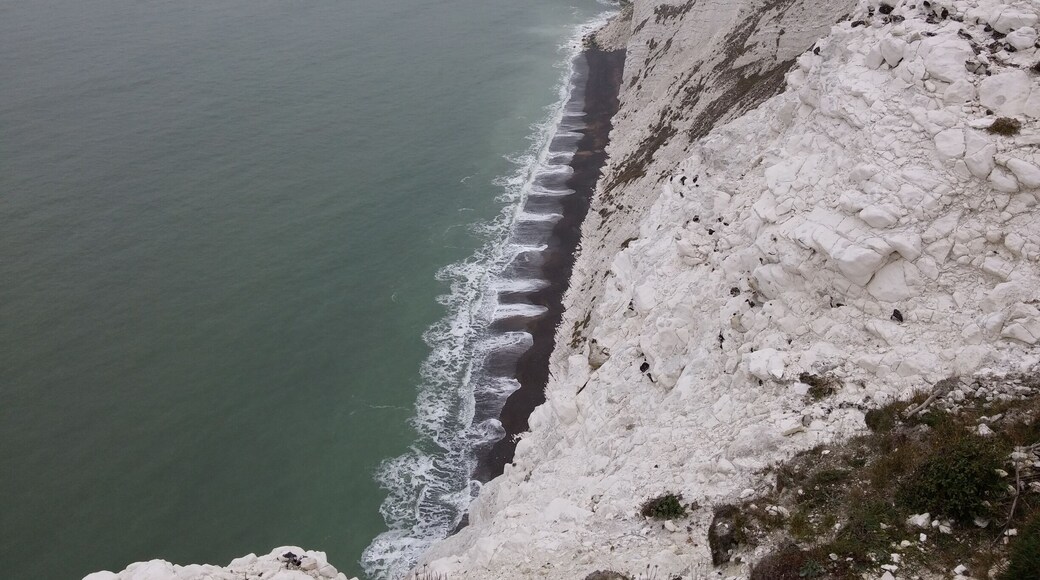 This is a spectacular view of the Needles and lighthouse from Tennyson Down.
Always great for walking and running.