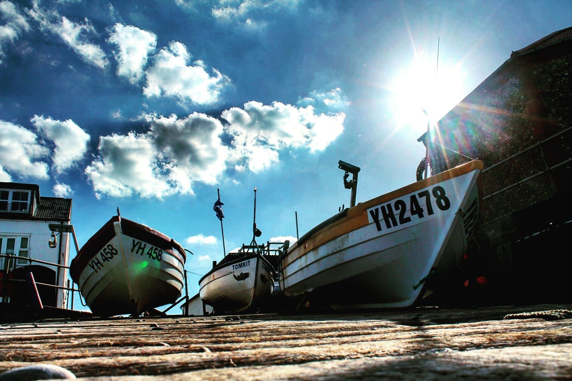 Fishing boats on sheringham beach