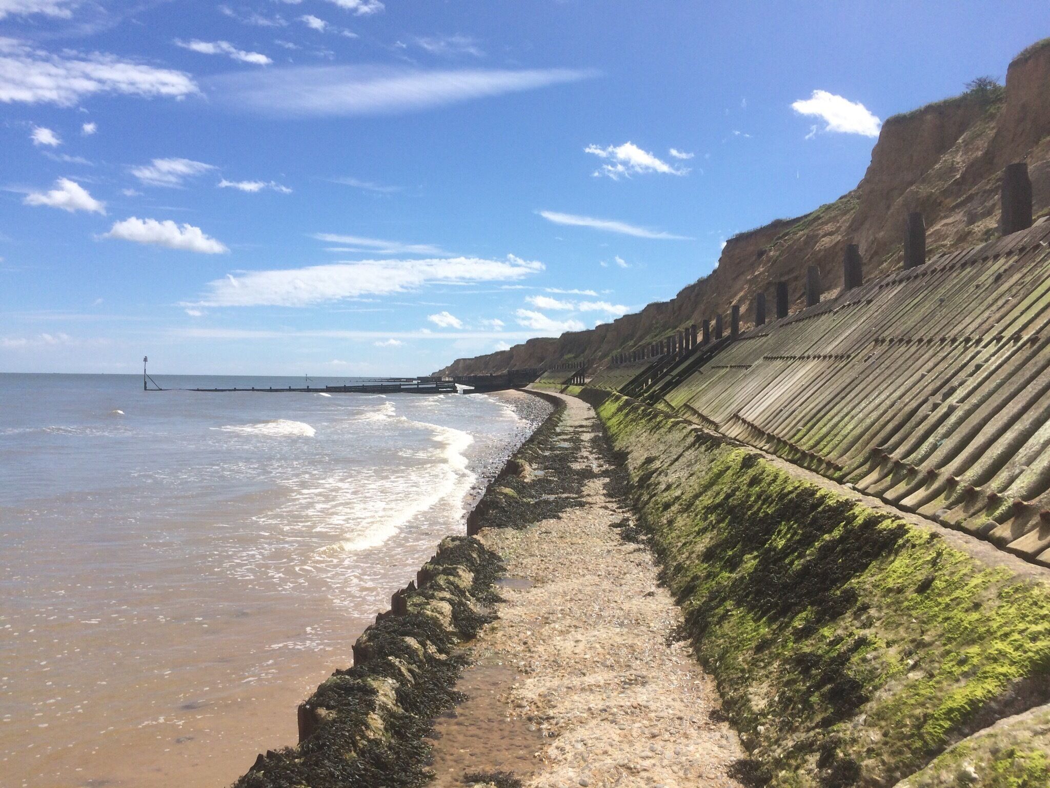 Coastal footpath from Sheringham to Cromer
