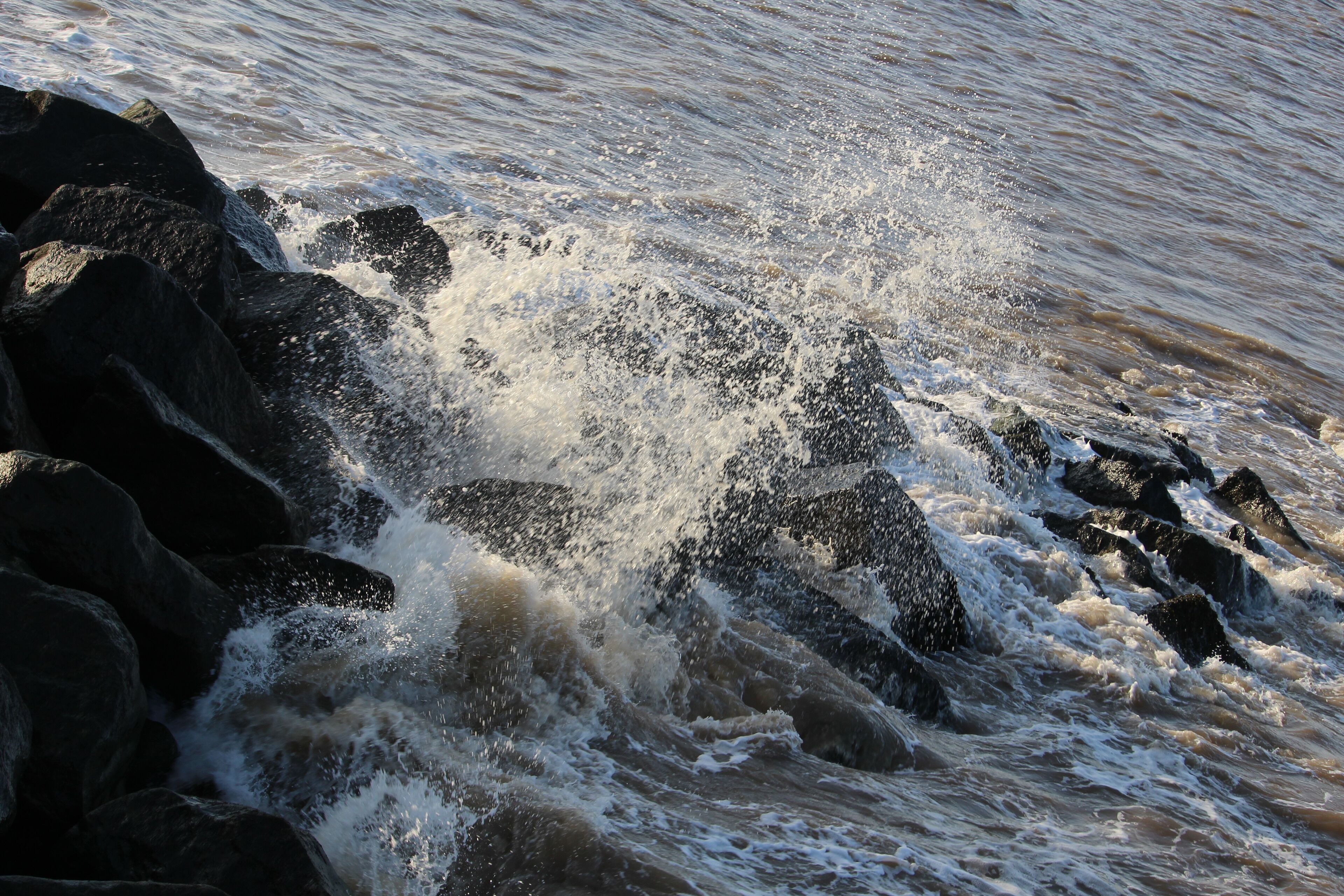 Waves on rocks Sheringham Norfolk #nature