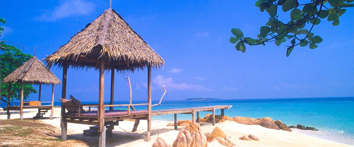 Rayong featuring a beach