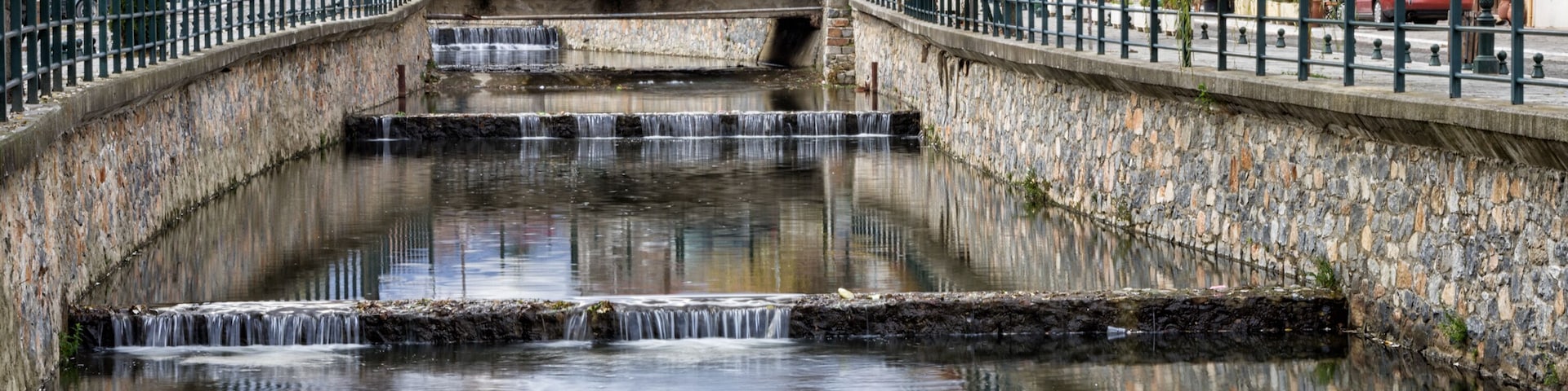 The river in Florina, Greece