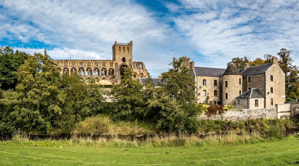 Jedburgh Abbey in borders region of Scotland