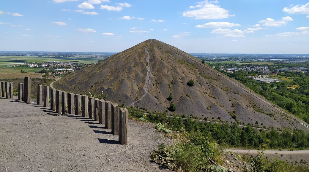 Vue sur l'un des terrils de Lens Loos-en-Gohelle Pas de Calais