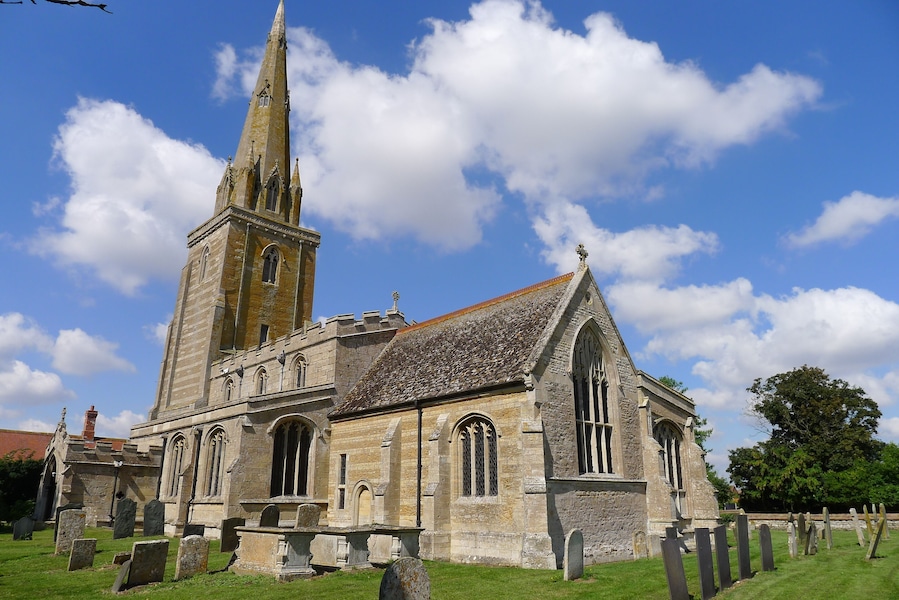 St Andrew's parish church, Haconby. Lincolnshire, seen from the southeast