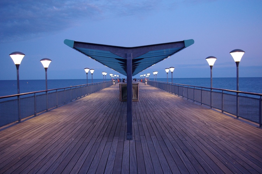 Boscombe Pier at Dusk