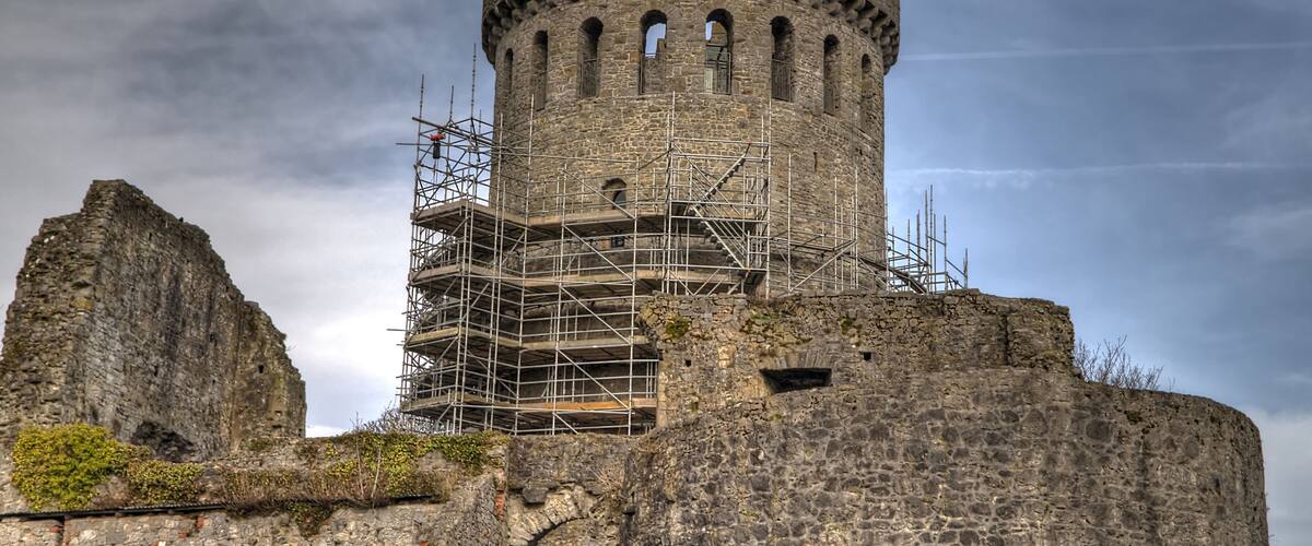 Nenagh castle at renovation - Co. Tipperary - Ireland