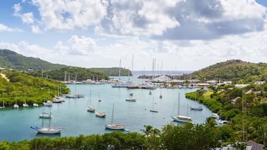 Falmouth bay. View from Shirely Heights, Antigua, West Indies