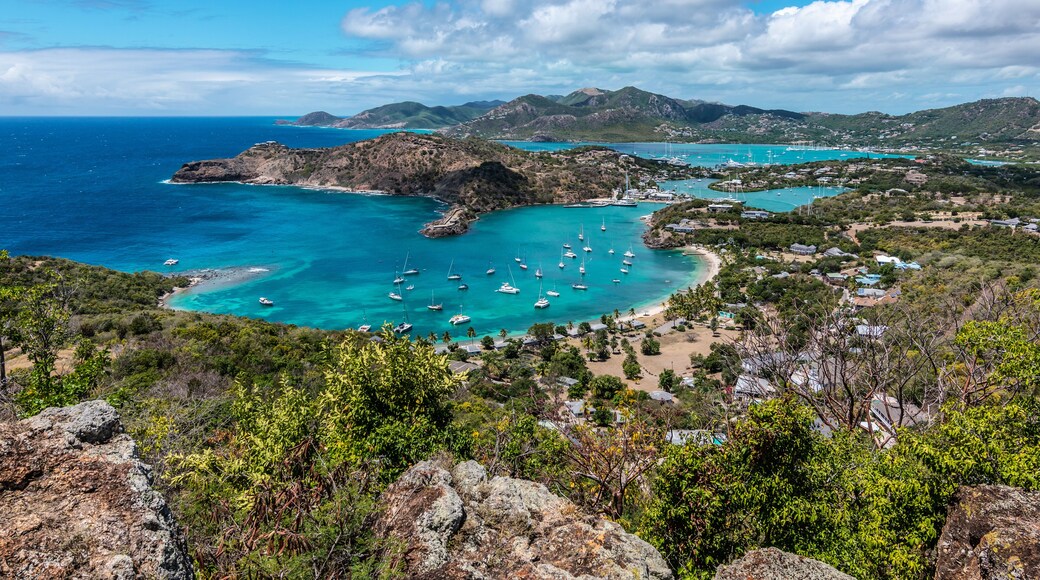 Shirley Heights view with beautiful bay, Antigua.