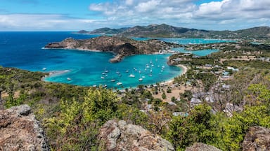 Shirley Heights view with beautiful bay, Antigua.