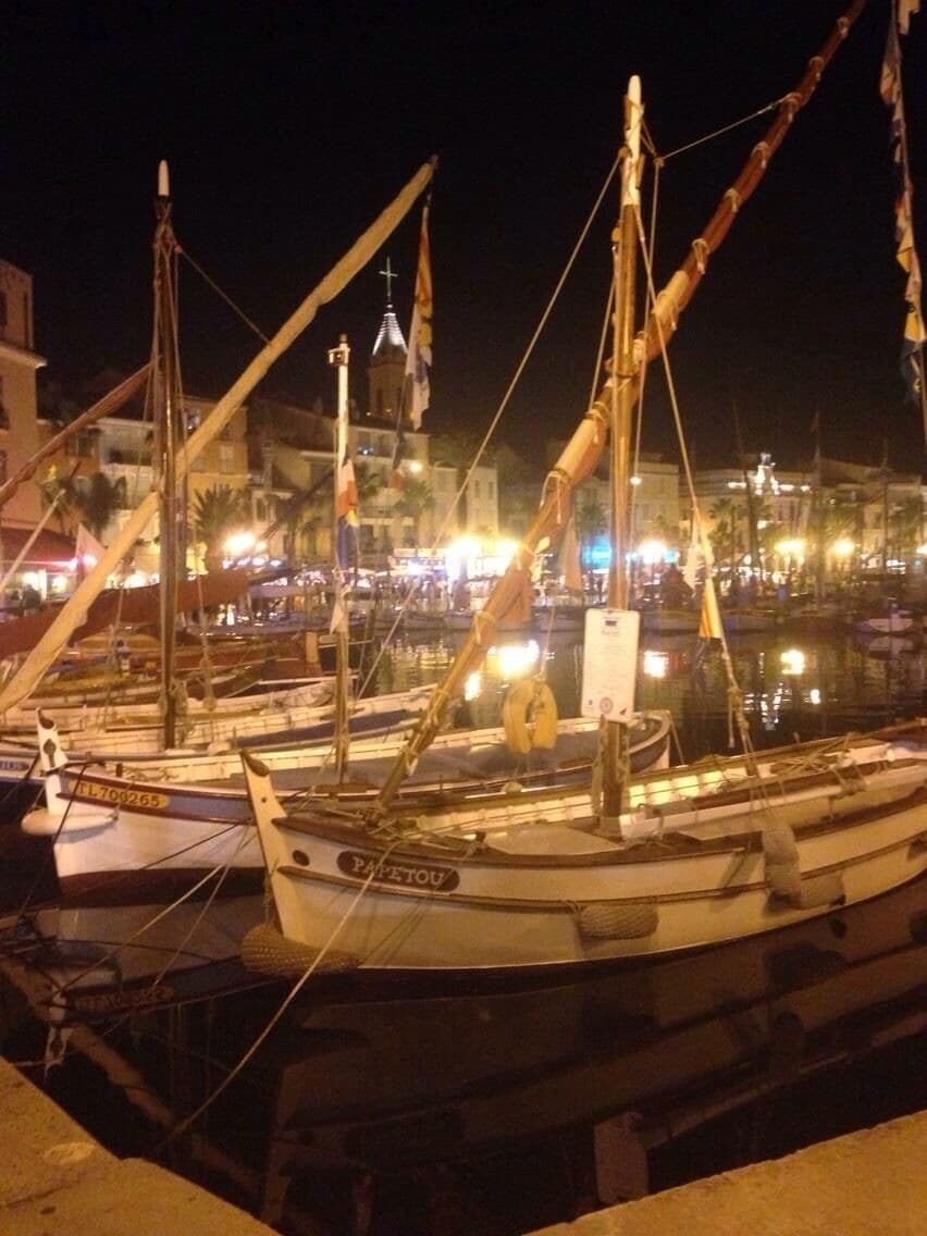 We ended up in Sanary for a quick stop over to break up our trip.  We ended up staying 2 extra nights and came back for 4 more on the way home.  We fell in love with this town and are considering it as a future option to live.  It's got everything you like about the south of France and it's very French!   Many places lose this in the summer months.   