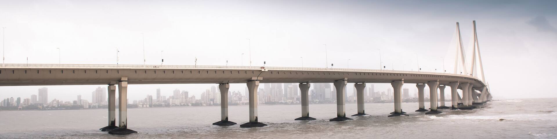 Bandra–Worli Sea Link is a cable bridge in Mumbai, India