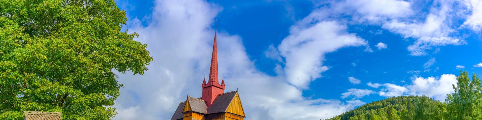 Stabkirche Ringebu in Norwegen