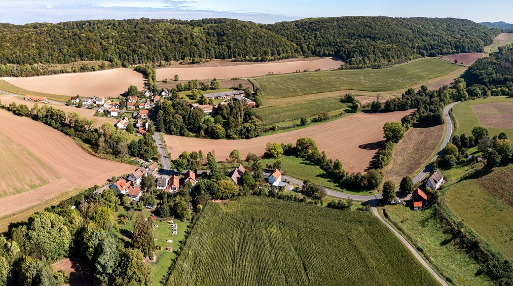 The village of Markershausen in Hesse in Germany
