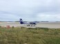I had just landed in this small plane on a flight from Glasgow to Barra. This is the only commercial runway in the world that is a tidal beach. It was fantastic.