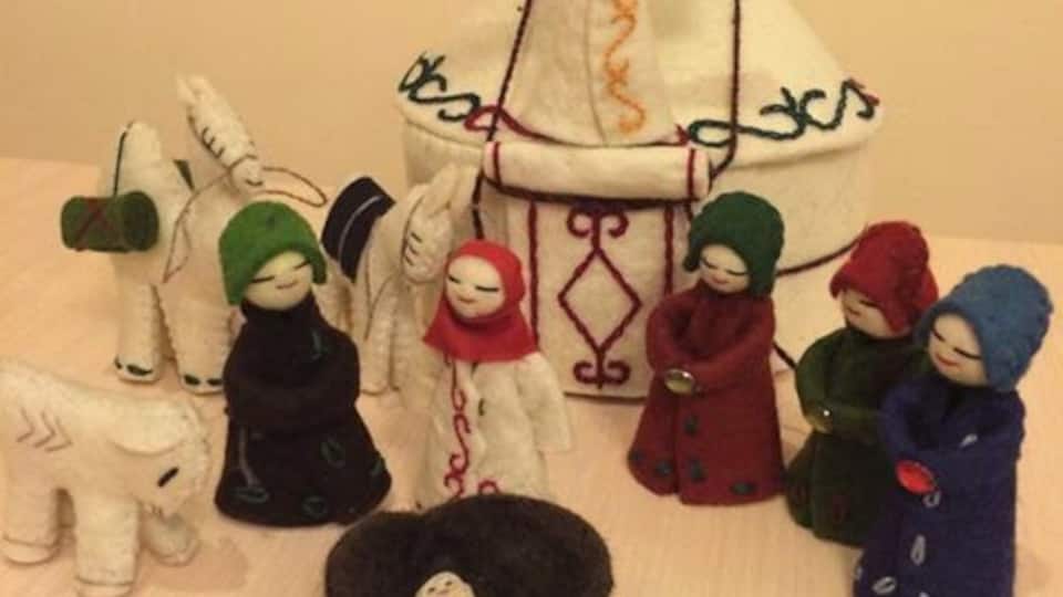 Kazakh nativity set