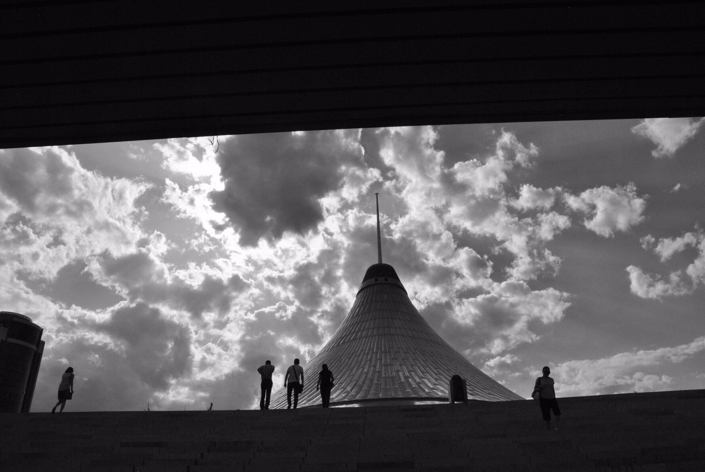 Khan Shatyr is Astana's biggest and best shopping centre and is also the world's biggest tent. This futuristic building reflects traditional Kazakh yurts, which were much more common in nomadic days. Khan Shatyr has well-known international shops and even a sky beach with sand imported sand from the Maldives.