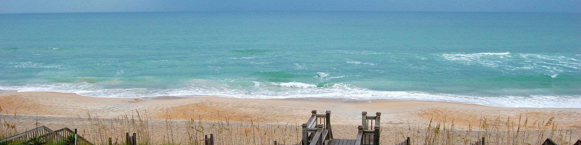 Storm coming in over a United States east coast beach
